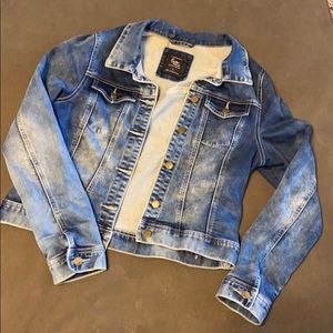 Denim crop jacket